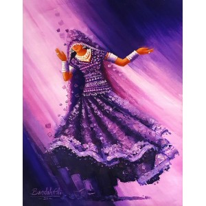 Bandah Ali, 18 x 24 Inch, Acrylic on Canvas, Figurative-Painting, AC-BNA-115